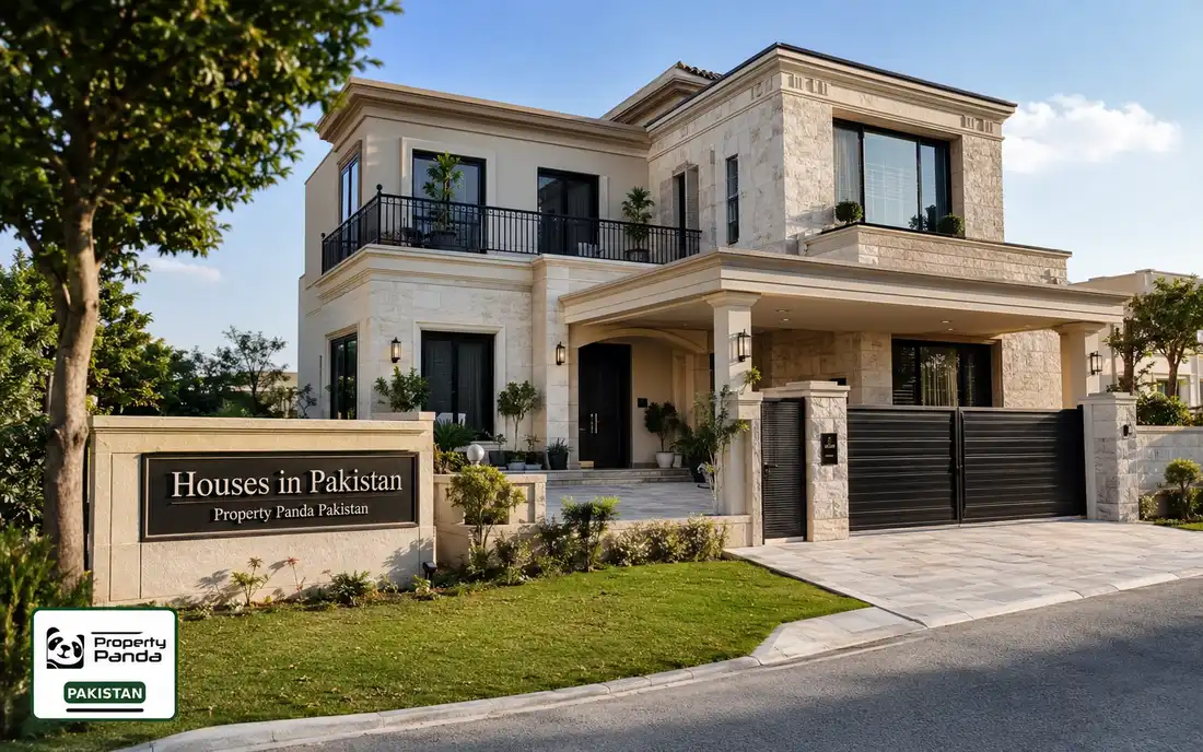 Luxury villa exterior in DHA Lahore