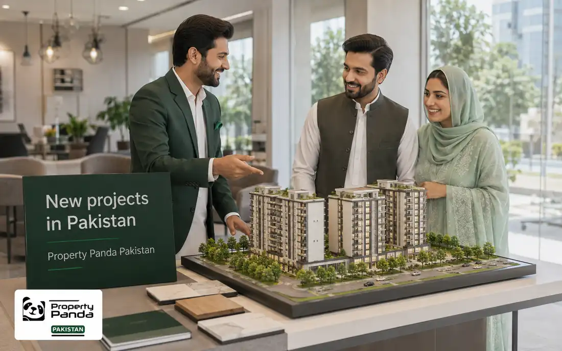 Off-plan residential project model in Lahore