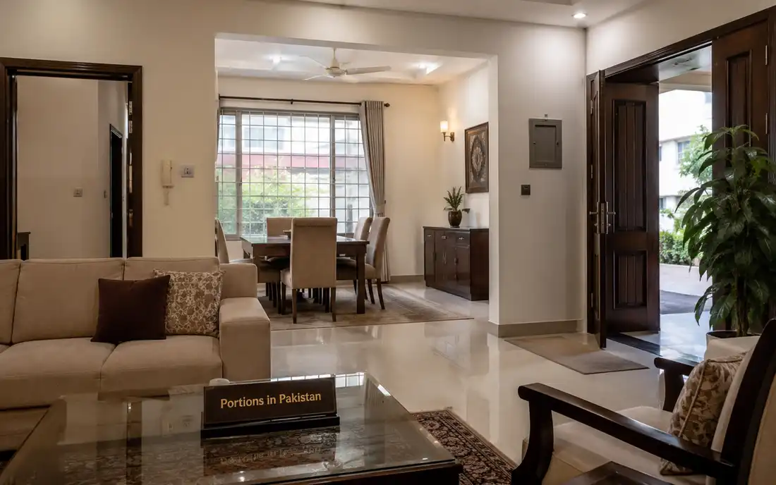 House portion interior in Pakistan