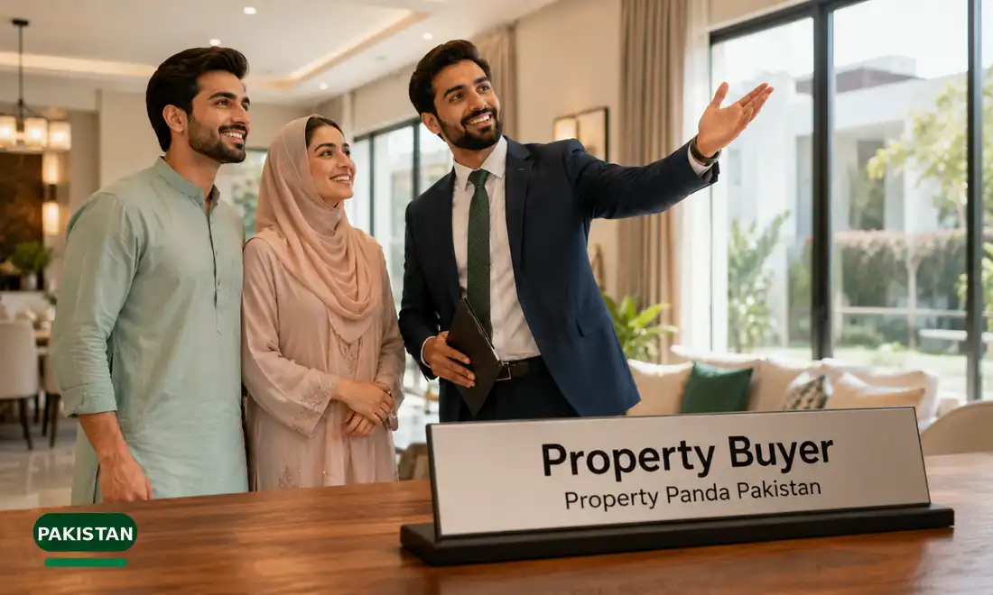 Renter viewing property in Pakistan