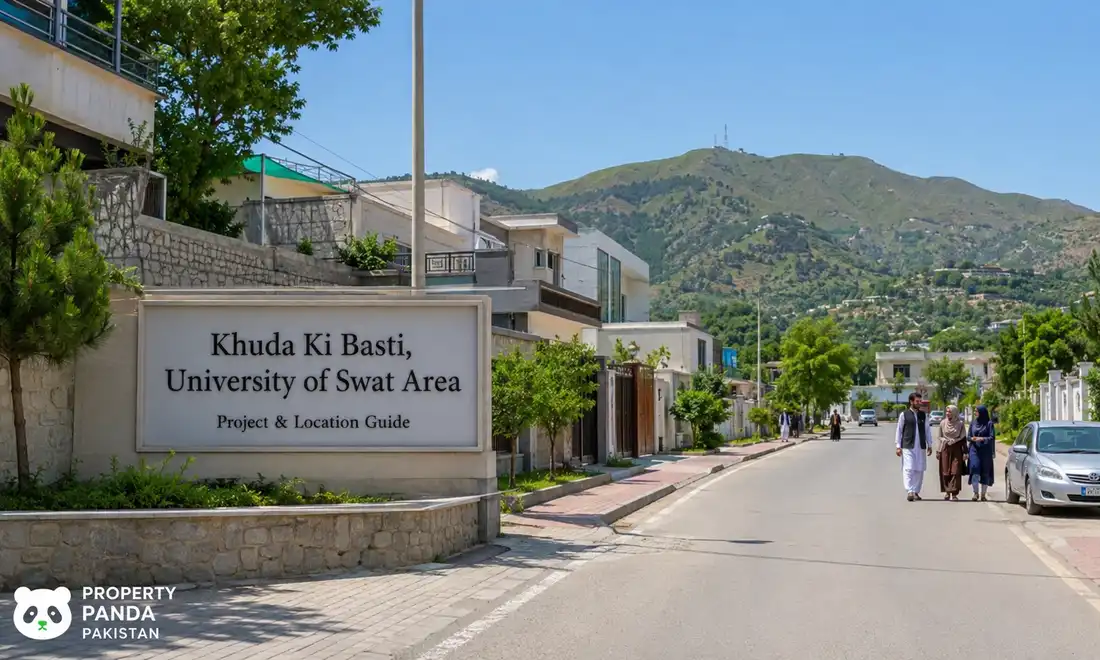 Khuda Ki Basti, University of Swat Area residential community